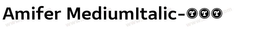 Amifer MediumItalic字体转换
